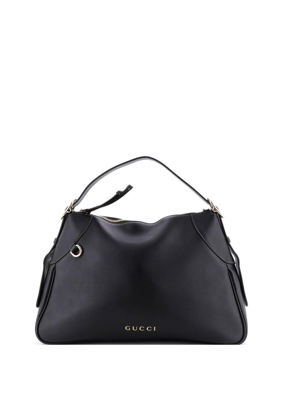 Gucci Emblem Shoulder Bag Leather #377667G19B